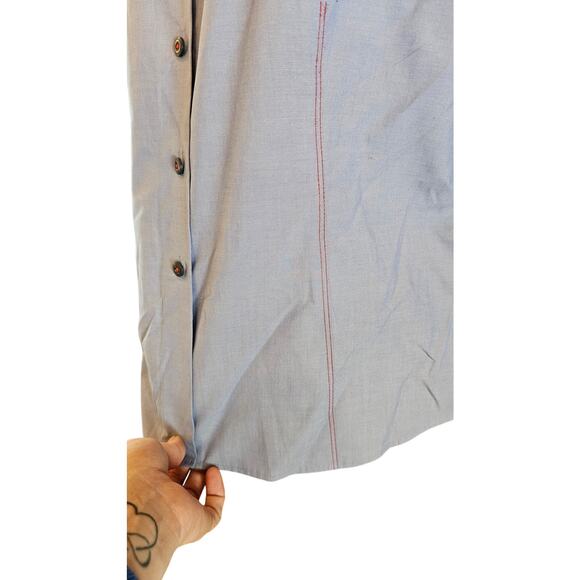 NWT talbots sz 16 chambray blue long sleeve Career business casual button up NEW - Picture 3 of 8